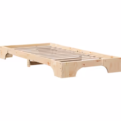 Ce cadre de lit minimaliste en bois de pin massif est conçu pour durer. Pratique et stylé, c'est un choix idéal pour ta chamb ...