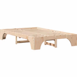 Ce cadre de lit en bois de pin massif moderne allie style et pratique, c'est un incontournable pour votre chambre. Avec sa fi ...