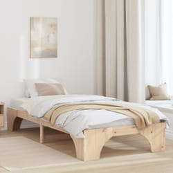 Cadre De Lit Pin Massif 207 X 107 X 30 Cm Bois Massif En Pin Vidaxl