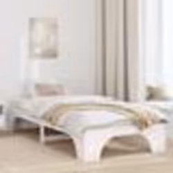 vidaXL Cadre de lit Blanc Bois 90 x 190 cm Minimaliste Cadre de lit 872969