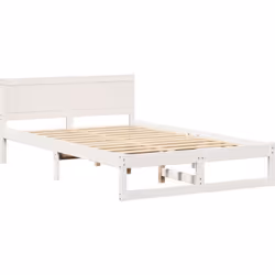Ce cadre de lit minimaliste combine style et praticité, offrant une solution de sommeil chic et propre. Fait en bois massif a ...