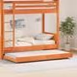 vidaXL Cadre de lit Marron ciré Bois de pin massif 90 x 200 cm Durable 873423