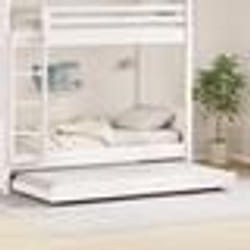 vidaXL Cadre de Lit Blanc Bois de Pin 90 x 190 cm Simple 873428