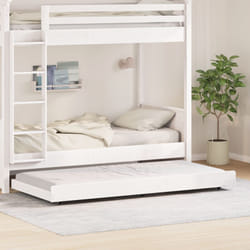 Vidaxl - Cadre de lit Blanc Bois de pin 75 x 190 cm Pliable Cadre de lit