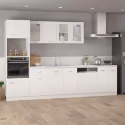 Ce meuble micro-ondes de cuisine, au design élégant, optimise votre espace cuisine et offre un grand espace de rangement pour ...