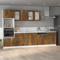 Vidaxl - Armoire à micro-ondes Chêne fumé 60x57x207 cm Bois d'ingénierie