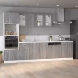 Ce meuble micro-ondes de cuisine, au design élégant, optimise votre espace cuisine et offre un grand espace de rangement pour ...