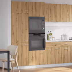 Ce meuble micro-ondes de cuisine, au design élégant, optimise votre espace cuisine et offre un grand espace de rangement pour ...