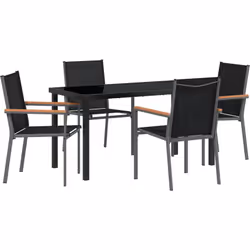 Ce set de chaises de jardin apporte du style à votre extérieur, alliant un look moderne à une durabilité pratique. Fait en Te ...