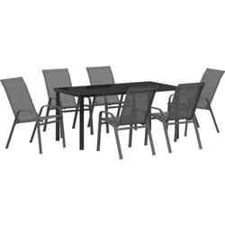Vidaxl - Ensemble de salle à manger de jardin 7 pièces