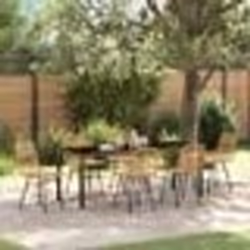 vidaXL Ensemble de salle à manger de jardin 7 pièces en osier poly marron