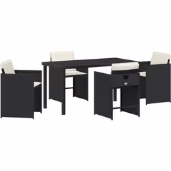 Cet élégant ensemble de salle à manger de jardin combine style et pratique, parfait pour des repas en extérieur et se détendr ...