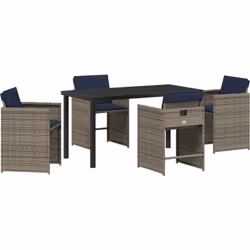 Découvrez l'ensemble de chaises de patio, une option confortable et moderne pour se détendre dehors. La jolie résine poly gri ...