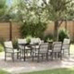 vidaXL Ensemble de Salle à Manger de Jardin 7 Pièces Avec Coussins Noir en Poly Rattan