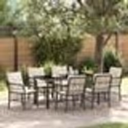 vidaXL Ensemble de 7 pièces pour le jardin avec des coussins en rotin synthétique marron