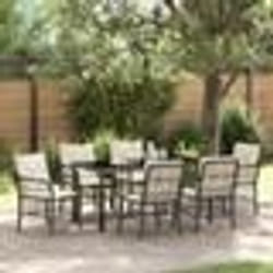 vidaXL Ensemble de 7 pièces pour le jardin avec des coussins en rotin synthétique marron