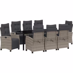 Ces chaises de jardin inclinables allient design moderne et confort, un choix top pour t'installer dehors. Fabriquées en ratt ...