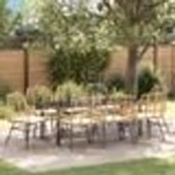 vidaXL Ensemble de jardin de 9 pièces avec des coussins en poly rattan marron