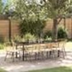 vidaXL Ensemble de jardin de 9 pièces avec coussins en poly rotin marron.