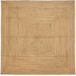 Tapis Beige 240 x 240 cm Jute vidaXL