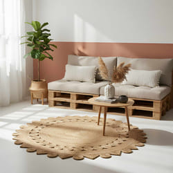 Tapis Marron Ø 180 Cm Jute Vidaxl