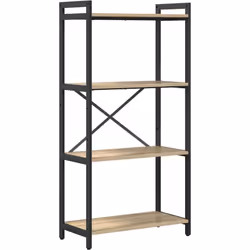 Cette bibliothèque combine parfaitement design industriel et rangement pratique, faite pour votre chez-vous moderne. Fabriqué ...