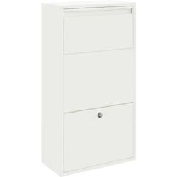 Vidaxl - Boîte aux lettres blanche 44x22x82 cm en acier