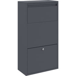 Vidaxl - Boîte à colis Anthracite 44x22x82 cm Acier