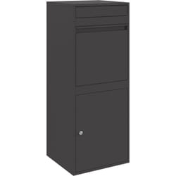 Vidaxl - Boîte de dépôt de colis Noir 41 x 38 x 103 cm Acier