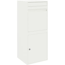 Vidaxl - Boîte de dépôt de colis Blanc 41 x 38 x 103 cm Acier