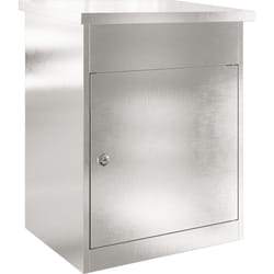 Vidaxl - Boîte de dépôt de colis Noir 44 x 35 x 59 cm Acier inoxydable