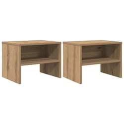 Cabinet de chevet 2 pcs chêne artisanal 40 x 40 x 30 cm Vidaxl