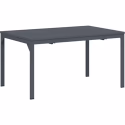 Cet ensemble moderne de tables de patio comprend deux grandes tables rectangulaires extensibles conçues pour l'extérieur. Fab ...