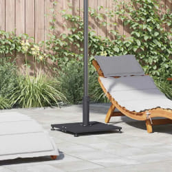 vidaXL Base de parasol extérieur Gris foncé 45 x 45 x 31 cm Acier