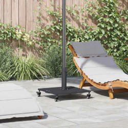 vidaXL Base de parasol extérieur Gris foncé 45 x 45 x 31 cm Acier