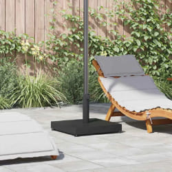 vidaXL Base de parasol extérieur Noir 45 x 45 x 31.5 cm Acier, Béton