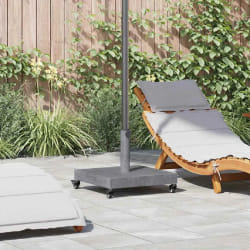 vidaXL Base de parasol extérieur Aspect bois gris foncé