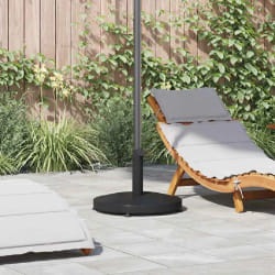 vidaXL Base de parasol extérieur Noir 48 x 48 x 32 cm Acier, béton