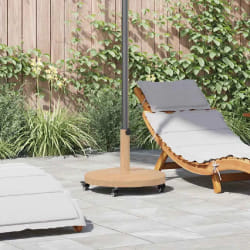 vidaXL Base de parasol extérieur Bois clair 48 x 48 x 32 cm