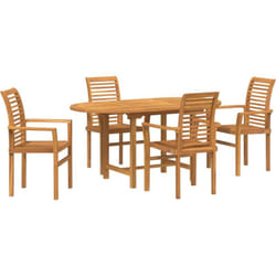 Vidaxl - Ensemble de jardin 5 pièces , en bois massif de teck