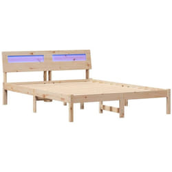 Cadre de lit Marron 120 x 190 cm Bois massif en pin Vidaxl