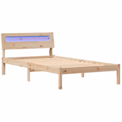 Ce cadre de lit plateforme avec tête de lit est un bon mix de style moderne et d'utilité pratique, il se devient une pièce ma ...