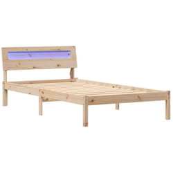 Cadre de lit Marron 90 x 190 cm Bois massif en pin Vidaxl