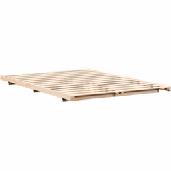 Ce cadre de lit cozy mixe la simplicité du style japonais à la chaleur du design scandinave. Sa forme rectangulaire et son bo ...