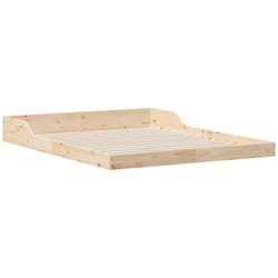 Cadre de lit Marron 140 x 200 cm Bois massif en pin vidaXL