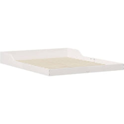 Cadre de lit Blanc 140 x 200 cm Bois massif en pin Vidaxl