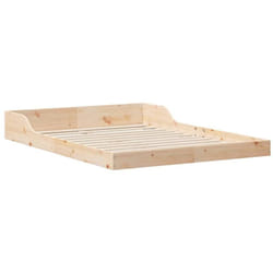 Cadre de lit Marron 120 x 200 cm Bois massif en pin Vidaxl