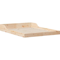 Vidaxl - Cadre de lit Marron 120 x 190 cm Bois massif en pin