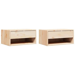Table de chevet avec tiroir 2 pcs Marron 50 x 32,5 x 24 cm Vidaxl
