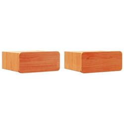 Table de chevet avec tiroir 2 pcs Marron cire 39 x 34 x 16,5 cm Vidaxl